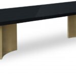 Immerse 84" - 123.5" Lacquer Top And Stainless Steel Base Extendable Dining Table