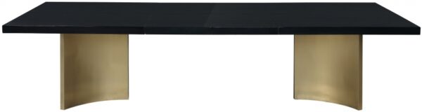Immerse 84" - 123.5" Lacquer Top And Stainless Steel Base Extendable Dining Table