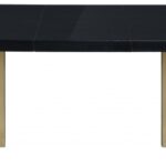 Immerse 84" - 123.5" Lacquer Top And Stainless Steel Base Extendable Dining Table