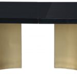 Immerse 84" - 123.5" Lacquer Top And Stainless Steel Base Extendable Dining Table