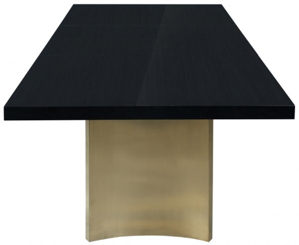 Immerse 84" - 123.5" Lacquer Top And Stainless Steel Base Extendable Dining Table