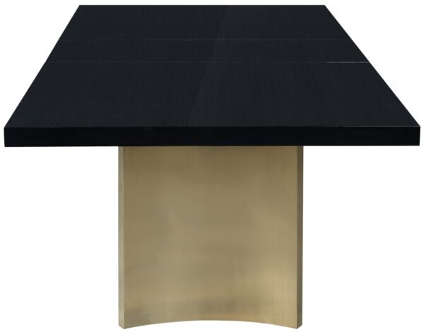 Immerse 84" - 123.5" Lacquer Top And Stainless Steel Base Extendable Dining Table