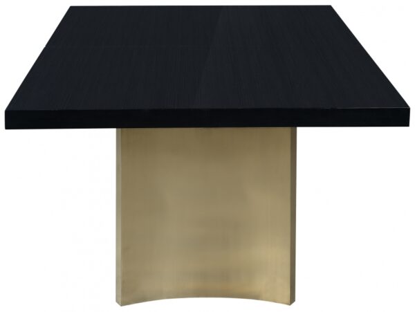 Immerse 84" - 123.5" Lacquer Top And Stainless Steel Base Extendable Dining Table