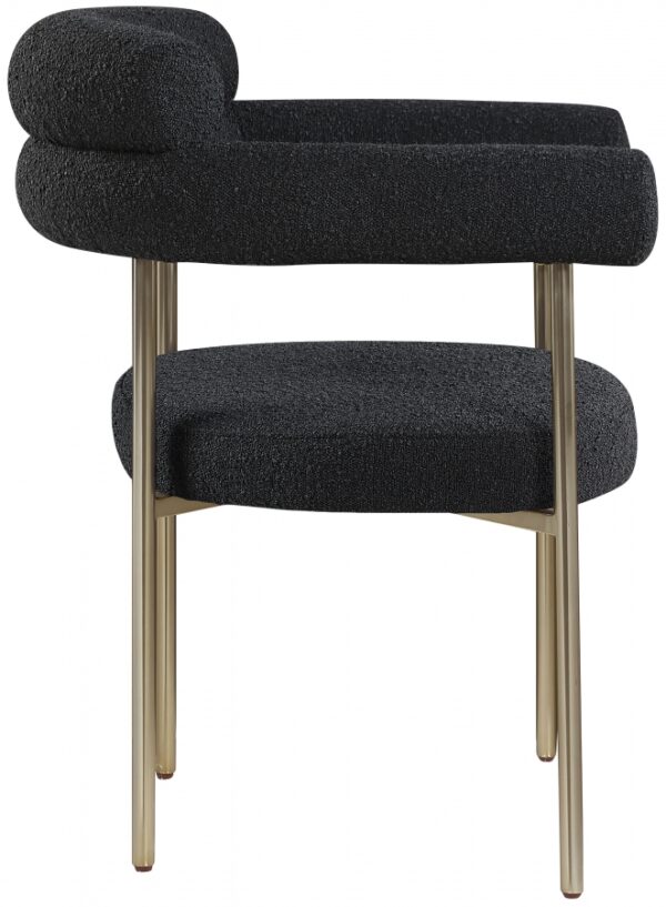 Blake Boucle Fabric Upholstered Dining Chair
