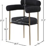 Blake Boucle Fabric Upholstered Dining Chair
