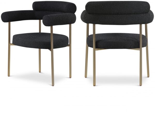 Blake Boucle Fabric Upholstered Dining Chair