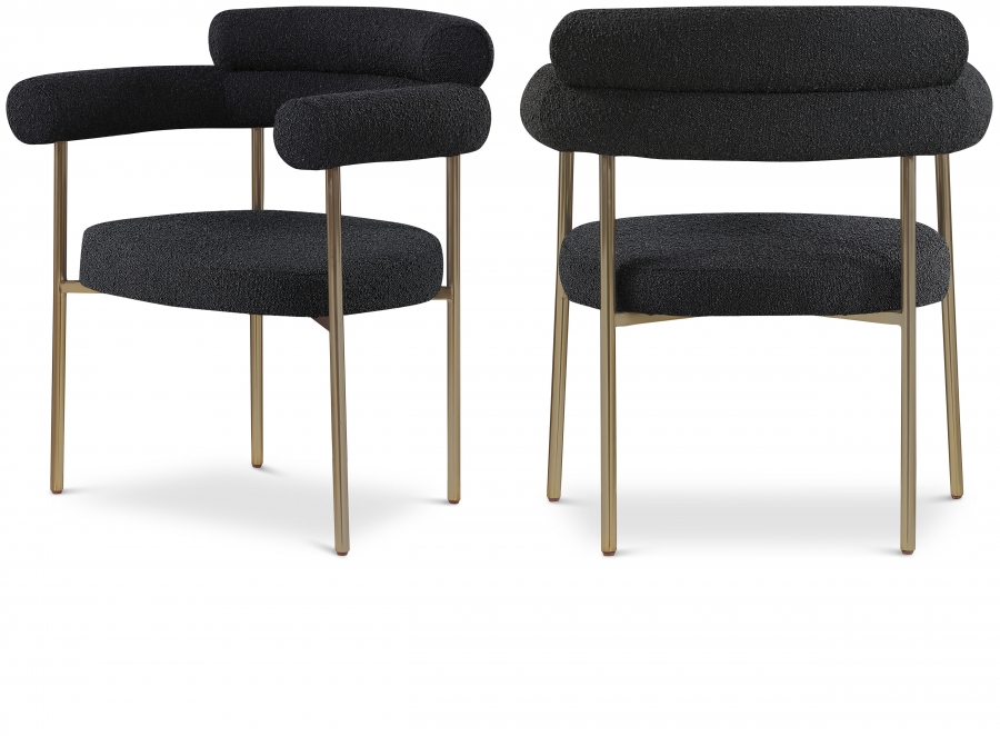 Blake Boucle Fabric Upholstered Dining Chair