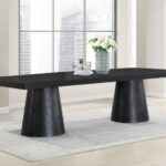 Tavolo 95" - 132" Oak Wood Extendable Dining Table