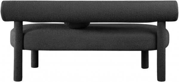 Parlor Boucle Fabric Upholstered Bench