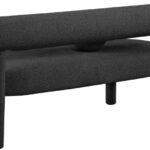 Parlor Boucle Fabric Upholstered Bench