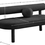 Parlor Boucle Fabric Upholstered Bench