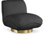 Geneva Boucle Fabric Upholstered Swivel Accent Chair