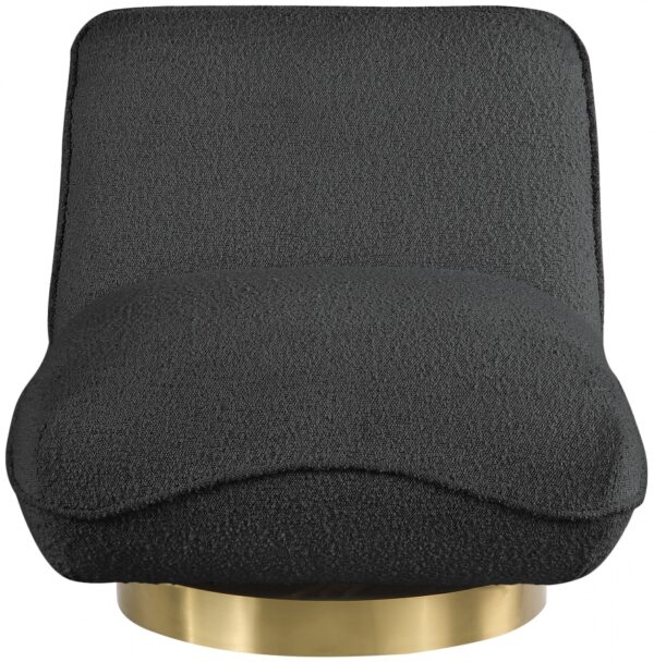 Geneva Boucle Fabric Upholstered Swivel Accent Chair