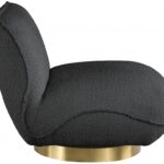 Geneva Boucle Fabric Upholstered Swivel Accent Chair
