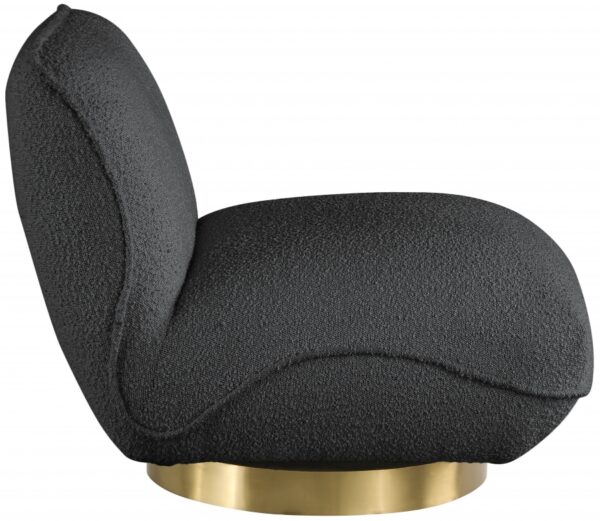 Geneva Boucle Fabric Upholstered Swivel Accent Chair