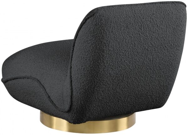 Geneva Boucle Fabric Upholstered Swivel Accent Chair