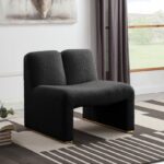 Alta Boucle Fabric Upholstered Accent Chair