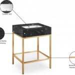Marmo 24" Engineered Stone Top, Steel And Glass Base Vanity