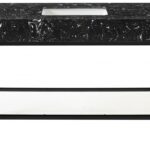 Marmo 48" Engineered Stone Top, Steel And Glass Base Vanity