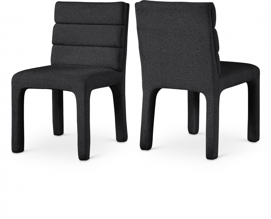 Kai Boucle Fabric Upholstered Dining Chair