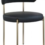 Beacon Vegan Leather And Boucle Fabric Upholstered Dining Chair