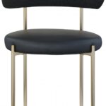 Beacon Vegan Leather And Boucle Fabric Upholstered Dining Chair
