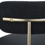Beacon Vegan Leather And Boucle Fabric Upholstered Dining Chair
