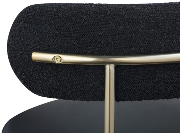 Beacon Vegan Leather And Boucle Fabric Upholstered Dining Chair