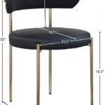 Beacon Vegan Leather And Boucle Fabric Upholstered Dining Chair