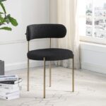 Beacon Boucle Fabric Upholstered Dining Chair