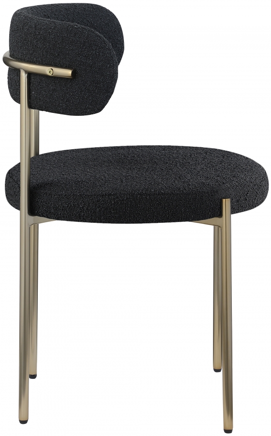 Beacon Boucle Fabric Upholstered Dining Chair