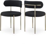 Beacon Boucle Fabric Upholstered Dining Chair