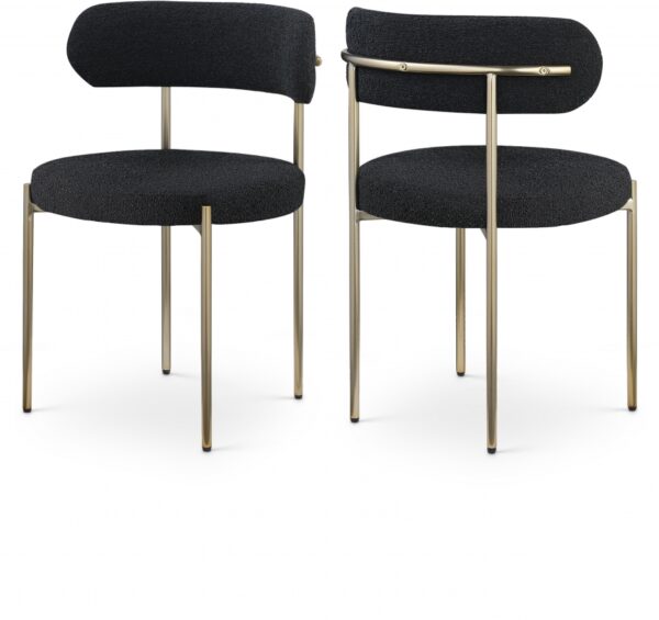 Beacon Boucle Fabric Upholstered Dining Chair
