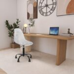 Clarion Lucite Seat And Metal Base Office Chair