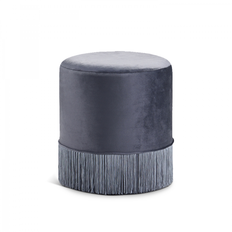 Teddy Velvet Upholstered Stool