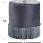 Teddy Velvet Upholstered Stool