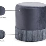 Teddy Velvet Upholstered Stool