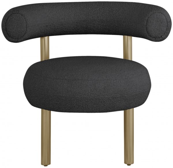 Bordeaux Boucle Fabric Upholstered Accent Chair