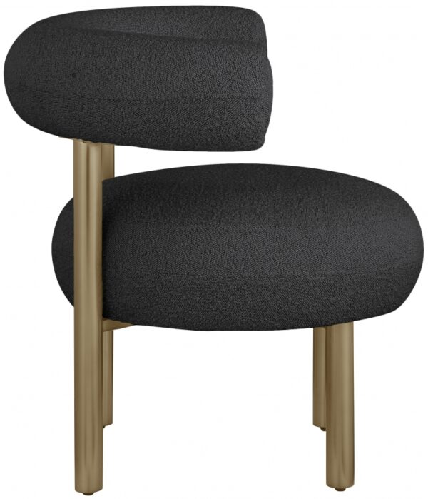 Bordeaux Boucle Fabric Upholstered Accent Chair