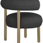 Bordeaux Boucle Fabric Upholstered Accent Chair
