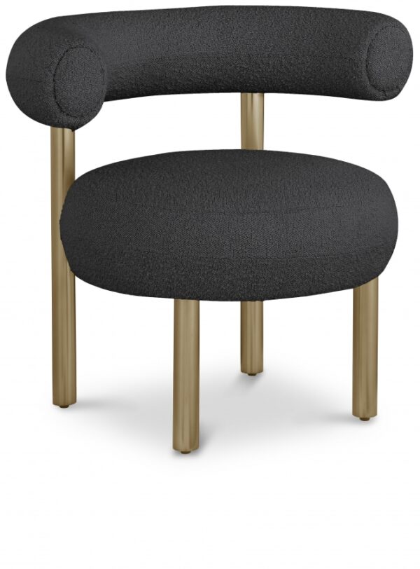 Bordeaux Boucle Fabric Upholstered Accent Chair