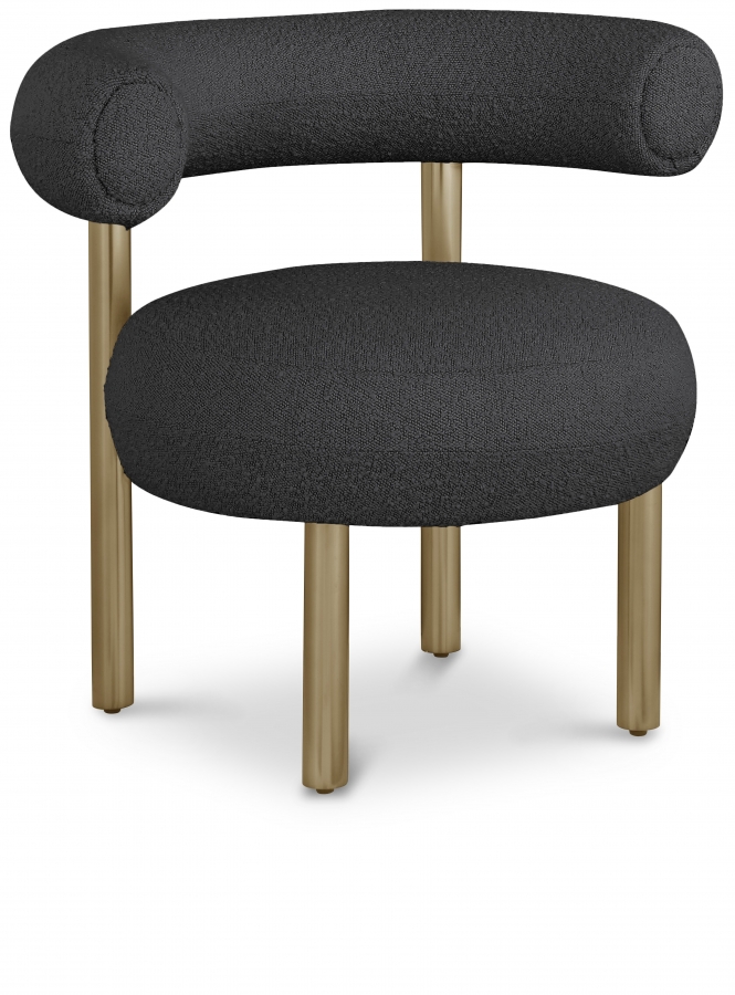Bordeaux Boucle Fabric Upholstered Accent Chair