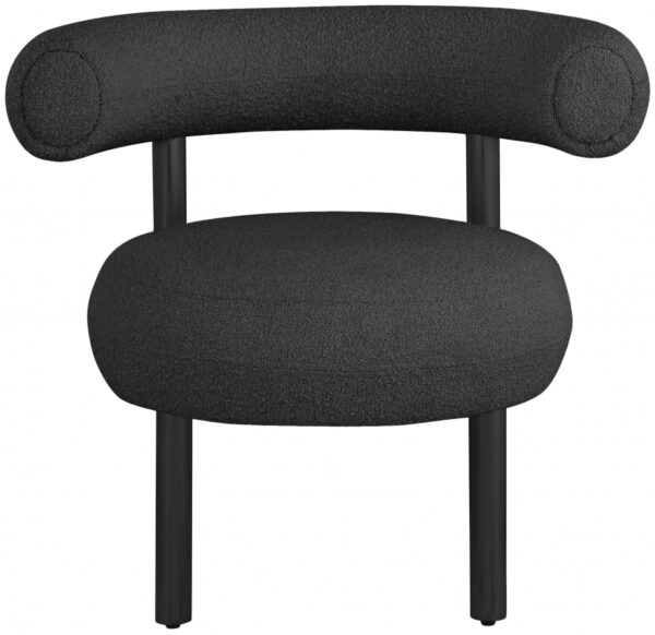 Bordeaux Boucle Fabric Upholstered Accent Chair