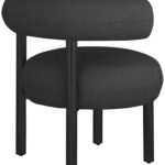Bordeaux Boucle Fabric Upholstered Accent Chair
