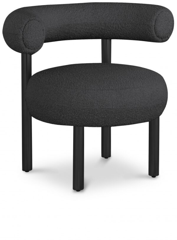 Bordeaux Boucle Fabric Upholstered Accent Chair