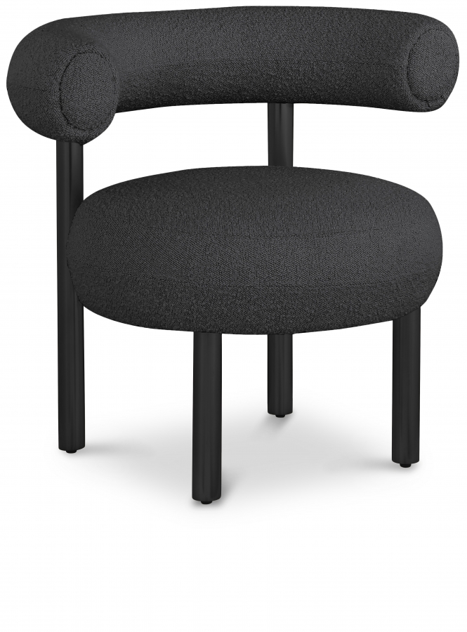 Bordeaux Boucle Fabric Upholstered Accent Chair