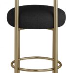 Bordeaux Boucle Fabric Upholstered Stool