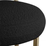 Bordeaux Boucle Fabric Upholstered Stool