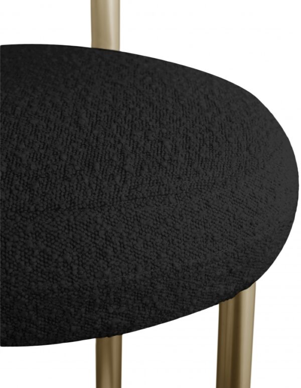 Bordeaux Boucle Fabric Upholstered Stool