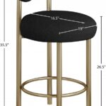 Bordeaux Boucle Fabric Upholstered Stool